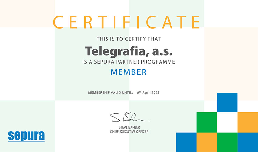 certificat membre de MOSAIC-Sepura