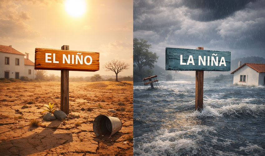 systèmes d’alerte aux inondations au Portugal et impact de El Niño et La Niña en 2026