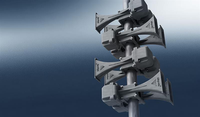 sirène électronique Gibon 600 W utilisée dans un système d’alerte précoce en Allemagne